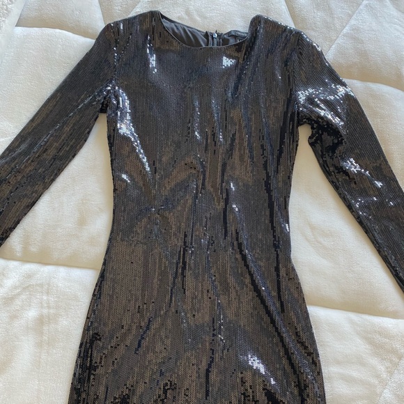 Black Sequin Dress - Picture 3 of 6